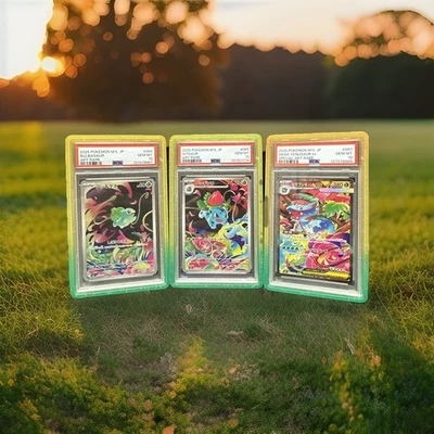 2025 Pokemon M1L JP Bulbasaur AR/ Ivysaur AR/ Mega Venasaur Ex SAR PSA10 Set 3 - Image 1 of 2