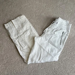 Women’s NWOT Athleta Size 0 Cabo Linen Wide Leg Pant Pull On White Retreat - Picture 1 of 8