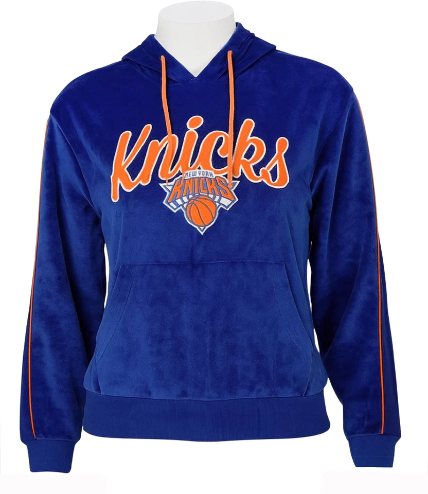 New York Knicks / FOCO / NBA Velour Hoodie - NWT Womens Medium - #48159-N4 - Image 1 of 1