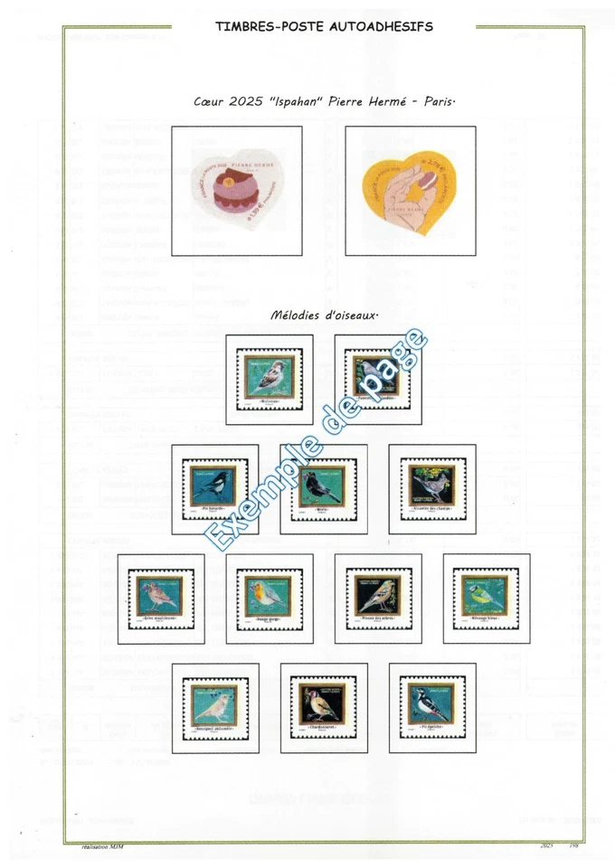 Album timbres à imprimer soi-même - FRANCE Timbres adhésifs de 1990 à 2025 - Photo 1/4