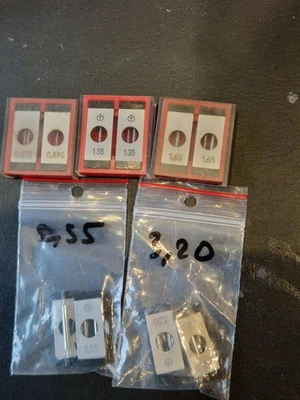 MITUTOYO 5 paires de piges 3 filets pour broches de 6,35 mm micromètre extérieur - Photo 1/3