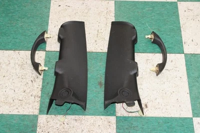 03-07 Hummer H2 Black Pair LH RH A Pillar Cover Trim Panels W/ Handles OEM - Image 1 of 4