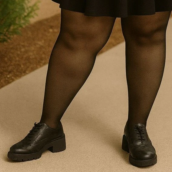 Suela Tórrida Oxford 11 Ancho Negro Imitación Cuero Grueso Años 90 Y2K Bruja Gótica Foto 1 de 4