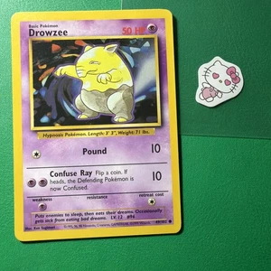 Drowzee - LP Base Set 2 Ilimitado 73/130 Carta Pokémon Común WOTC 2000 De Colección - Imagen 1 de 2
