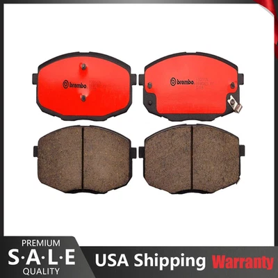 Brembo OE conjunto de pastilhas de freio dianteiras de cerâmica com fenda P30077N para Kia Forte Koup Soul - Imagem 1 de 3