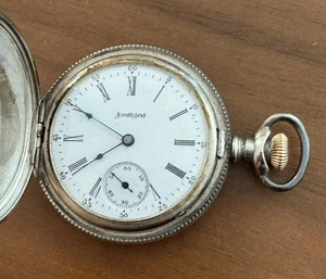 1903 Southbend Coin Silver Full hunter Pocket Watch 6 S, 11J for repair - Picture 1 of 6