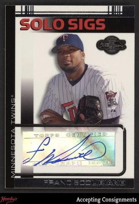 2007 Topps Co-Signers Solo Sigs #FL Francisco Liriano AUTO TWINS - Image 1 of 2