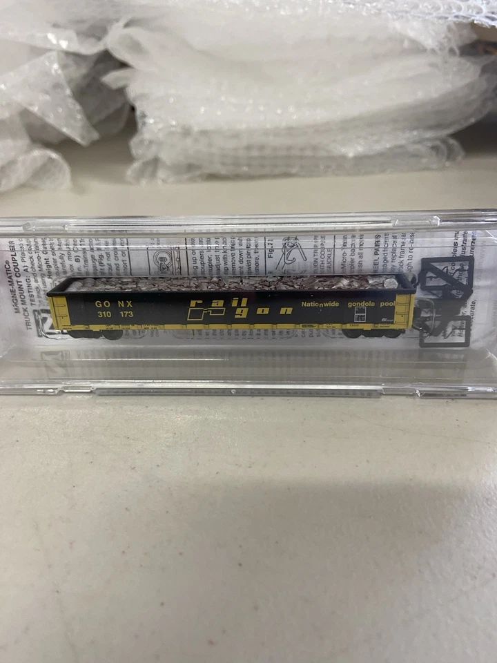 Micro-Trains N - RAILGON 52’ 6” Greenville 2494 Mill Gondola, NIB, GONX 310173 - Image 1 of 3
