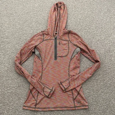 Женский топ REI размер XXS полиэстер с длинным рукавом с капюшоном 1/4 на молнии красный для улицы - Изображение 1 из 4