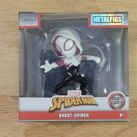 Jada Metalfigs Ghost Spider Marvel Comics Diecast Spider-Man Movie Figure New Cover