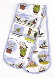 Samuel Lamont UK Pleasure of Gardening Comical Double Oven Glove - Picture 1 of 1