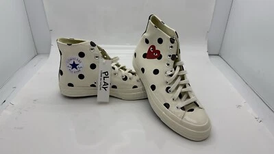 Commes Des Garçons x Converse High Top Sneakers Unisex US 10 Womens, 8 Mens  - Image 1 of 4