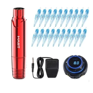 Mast Dragonhawk P10 Rotary Tattoo Pen Gun Maschine Netzteil Halo PMU SPM - Bild 1 von 84