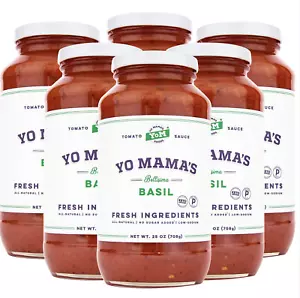 Keto Tomato Basil Pasta Sauce by Yo Mama's Foods - Pack of (6) - No Sugar Added, - Picture 1 of 12