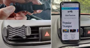 Car Air Vent Phone Holder Stand Mount For Android and iPhone - Picture 1 of 2