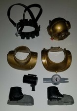 VINTAGE 1964 GI JOE DEEP SEA DIVING DIVER ACCESSORIES INCOMPLETE 