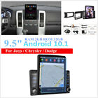 For Jeep Chrysler Dodge 9.5'' 2＋32GB Android 10.1 Stereo Radio GPS Nav Wifi DAB