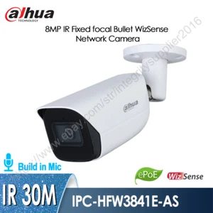 Dahua 8MP WizSense Mikro Sternenlicht IR IP POE SMD Kamera IPC-HFW3841E-AS IP67 Alarm - Bild 1 von 10