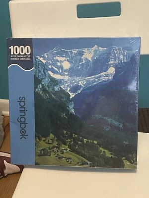 Springbok Jigsaw Puzzle Alpine View Mountains 24" x 30" Sealed 1000 pcs. - Image 1 of 3