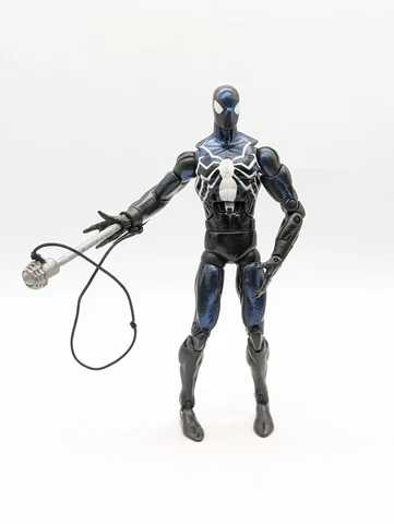 2008 Marvel Black Symbiote SPIDERMAN Action Figure Web Shooting Hasbro Cover