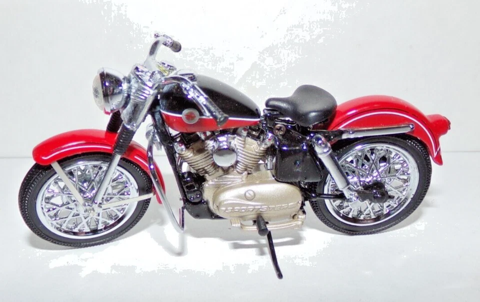 Motocicleta deportiva Franklin 1957 Harley-Davidson escala 1:24 como nueva Foto 1 de 1