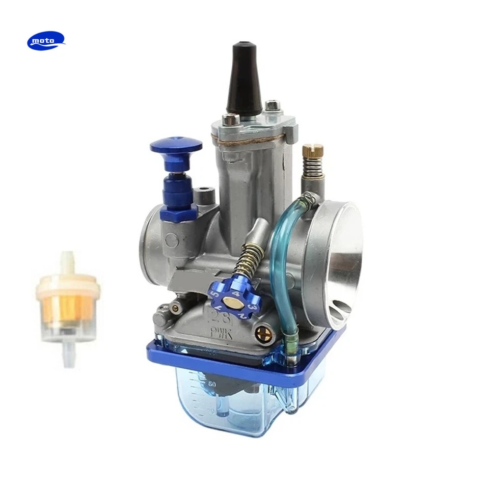 PWK 28 Flat Side Carburetor for Yamaha Kawasaki Suzuki Honda 28mm USA - Image 1 of 4