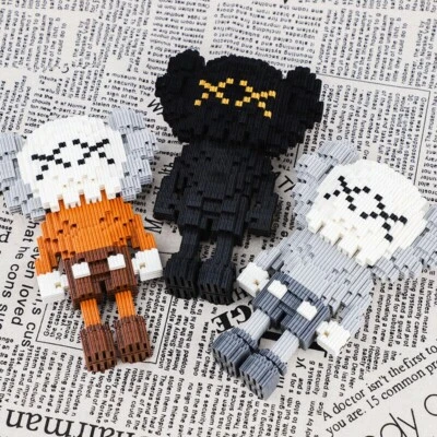 Linkgo KAWS Medium Sized 3D Puzzle Micro Building Blocks DIY