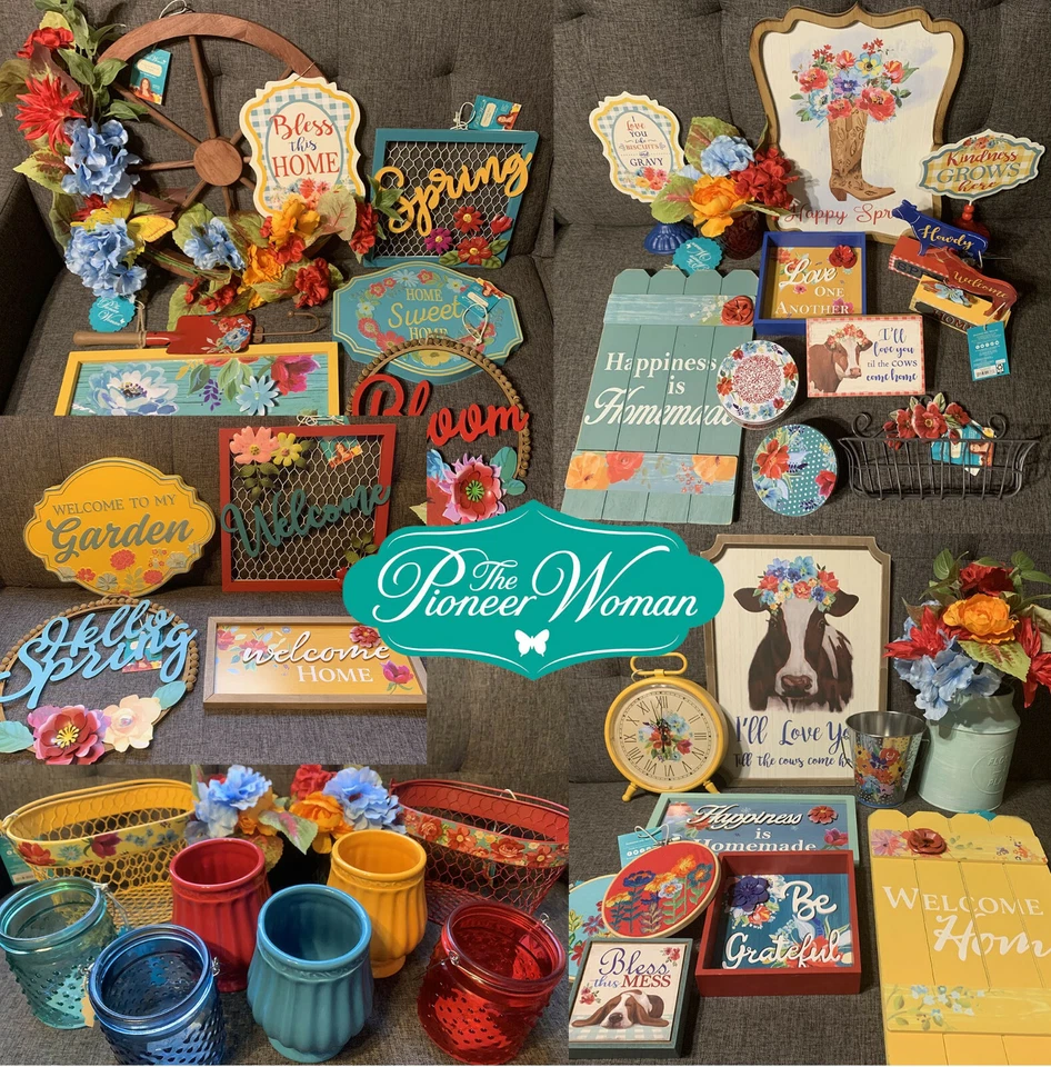 Letrero de metal de pared decoración floral de vaca para mujer pionera caja de madera jarrón de alambre corona Foto 1 de 1