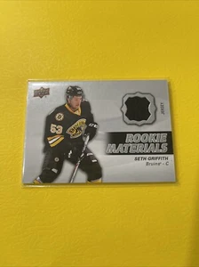2014-15 Upper Deck Rookie Materials #RM33 Seth Griffith - Boston Bruins Patch - Picture 1 of 2