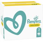 Pampers Baby Nappies Size 3 New Baby, 204 Nappies, Monthly Pack