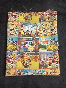 New Mickey Mouse Moments Printed 100% Cotton Fabric 28x18 - Picture 1 of 4