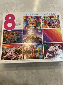 Buffalo Games - 8-in-1 Splash of Color Puzzle Multipack - Picture 1 of 4