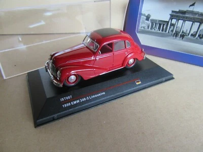 59K IST Models IST007 Emw 340-2 Limousine Rosso 1950 DDR 1:43 + Scatola - Immagine 1 di 4