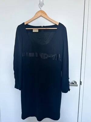 George Gross Black Evening Dress - Size 12 - RRP $890 - Image 1 of 4