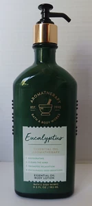 Bath & Body Works Aromatherapy Eucalyptus Essential Oil Body Lotion Glass Bottle - Picture 1 of 2