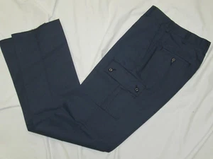 Men Mens Pants cargo uniform industrial pant Black 28 29 31 50 unhemmed EWC NEW - Picture 1 of 4