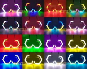 Halo hexagonal Flow Chasing RGB para señal de giro Legacy Outback 03-06 Bluetooth DRL - Imagen 1 de 18