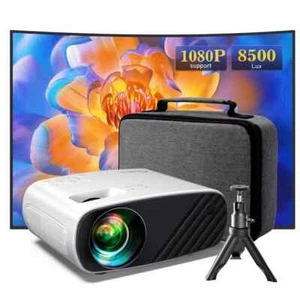 Projector 1080P HD Movie Projector Compatible with Android/iOS/Windows/TV Stick/ - Picture 1 of 6