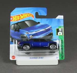Hot Wheels Green Speed 2024, Chevrolet Silverado EV RST azul HRY63 1/64 - Imagen 1 de 1