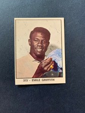 EMILE GRIFFITH RARE STICKERS PANINI CAMPIONI DELLO SPORT 1966-67 #373 NEW