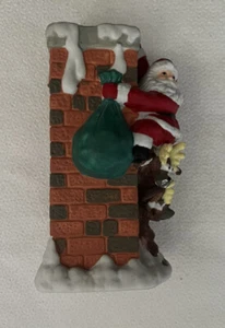 Tischdeko Weihnachtshalter Süßigkeiten Streichhölzer Blumen Strohhalme Weihnachtsmann Kletterschornstein - Bild 1 von 7