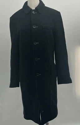 Abrigo para mujer Marc by Marc Jacobs negro de mezcla de lana de un solo pecho talla M Foto 1 de 4