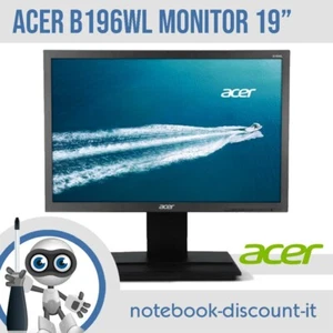 Acer B6 B196WL Monitor 19" 1440x900px LED LCD Display con Stand GRADO A - Imagen 1 de 5