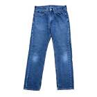 Levis 505 Jeans W31 L32 Mens Blue Vintage Regular Straight Fit Denim