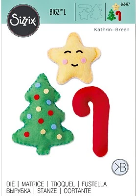 Рождественские украшения Sizzix Bigz L die No665497 розничная цена $34,99 дизайнер Кэт Брин - Изображение 1 из 4