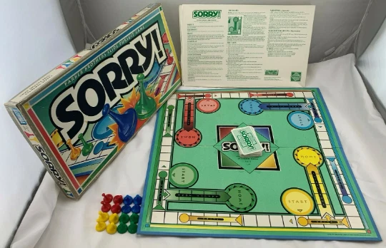 1992 Sorry! Game by Parker Brothers Complete in Very Good Condition FREE SHIP - Image 1 of 4