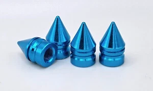 TAPA DE VÁLVULA DE NEUMÁTICO KUSTOM KAPZ CON PUNTA AZUL 4 PIEZAS Beach Cruiser BMX bicicletas - Imagen 1 de 5