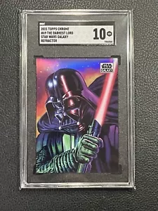 2021 Topps Star Wars Galaxy The Darkest Lord Refractor #69 SGC 10 GEM MINT - Picture 1 of 2