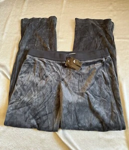 NEW Vtg Nike Y2K Pants Womens Large Velour Velvet Wide Leg Sweatpant Track Pant - Picture 1 of 7