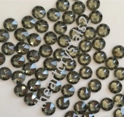 BLACK DIAMOND Gray 20ss 5mm 36 pcs IHC European Crystal 2088 Flatback Rhinestone - Imagem 1 de 4